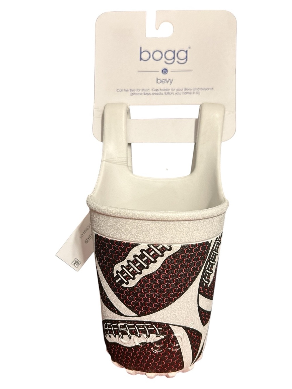 BOGG BAG Bevy Cup Holder Fair Catch Football Print Game Day Accessory New